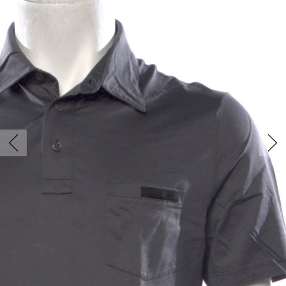 Prada Other - Prada Charcoal Short Sleeve Polo Shirt